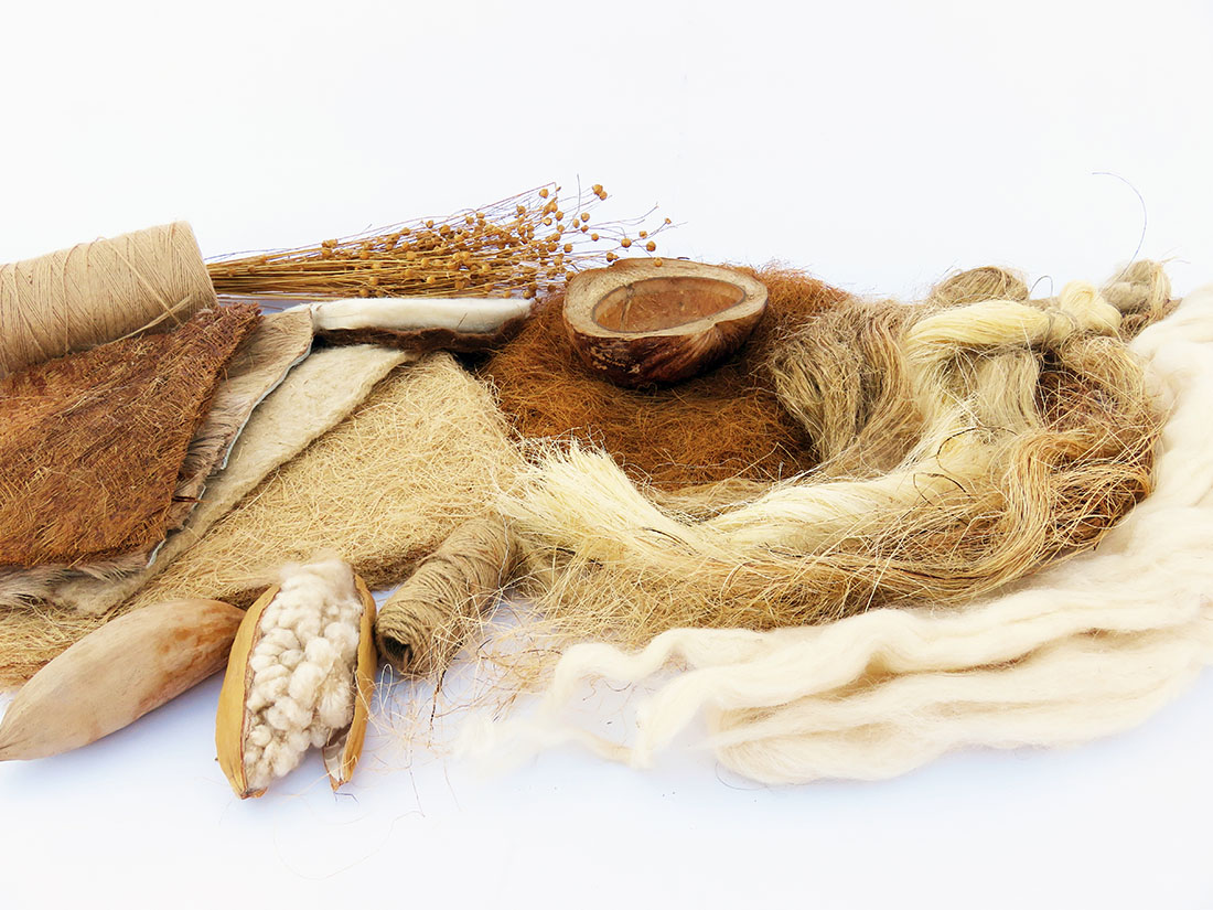 Palette of natural fibers