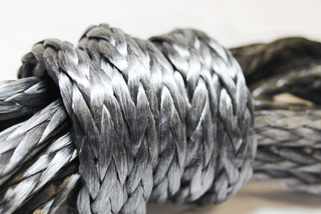 High-strength fibers like Dyneema has resulted in ropes that have 75% less weight