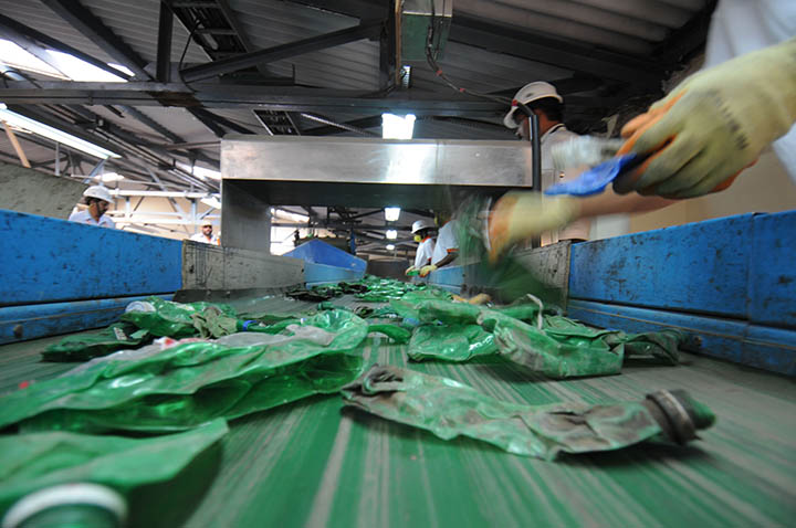 PerPETual is currently converting over two million PET bottles a day into high-quality filament yarns. Photo courtesy of PerPETual