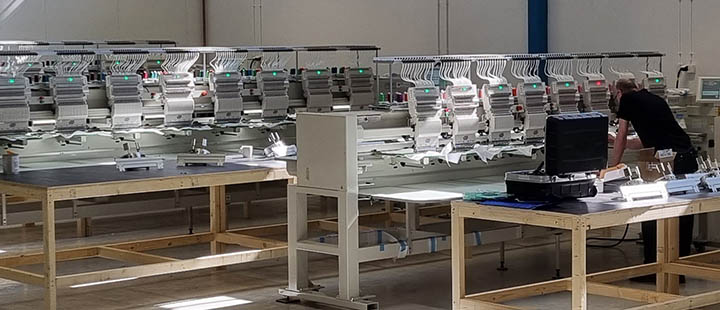 ACG Nyström reports solid success in embroidery machine sales with the latest Tajima TMEZ models.