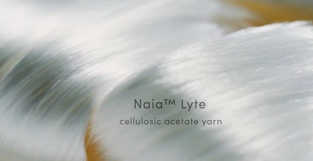 Naia Lyte acetate filament yarn.