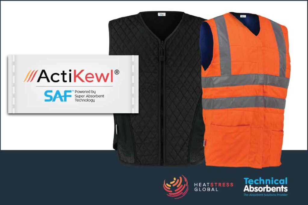 ActiKewl® evaporative cooling products with SAF technology.