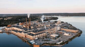 Circulose plant Ortviken in Sundsvall, Sweden.