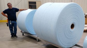 Large format spools, produced using Web Industries’ proprietary spooling technology