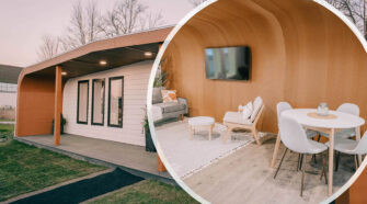 BioHome3D was printed in four modules and assembled in half a day. Photo courtesy UMaine