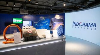 Indorama Ventures fibers on display at Techtextil 2026.