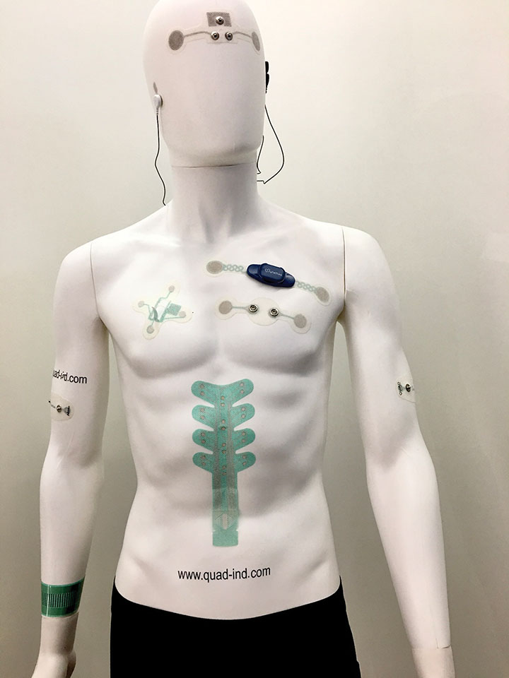Medical skin patches such as these from Quad Industries, allow for thinner, more flexible and comfortable monitoring of vital signals. Photo: Marie O’Mahony