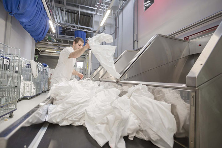 In 2021, the UK-based Textile Services Association launched a scheme for recycling textiles used in the hospitality industry. Photo courtesy of Textile Services Association