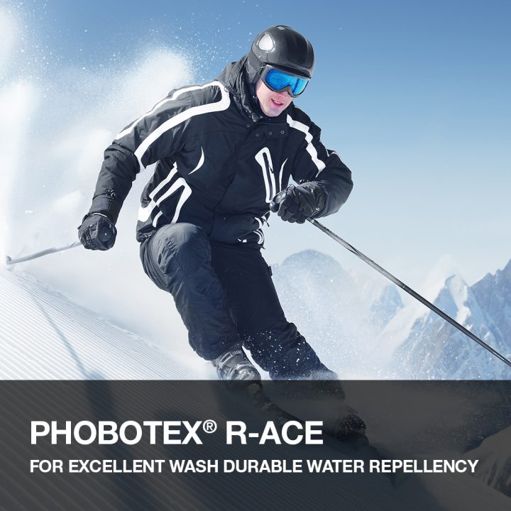 PHOBOTEX® R-ACE delivers excellent water repellence on all types of fibers.