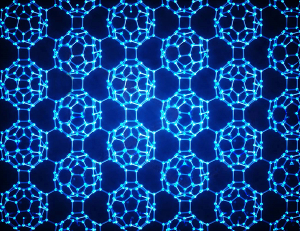 The structure of monolayer polymeric C60 (Image by Ella Maru Studio) / Chinese Academy of Sciences