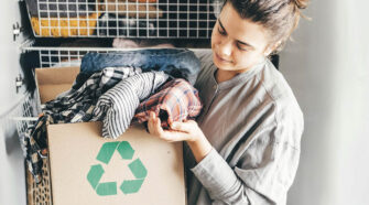 There are now 47,406 voluntary drop-off points for waste clothing, household linen and footwear across France. Photo courtesy of Refashion