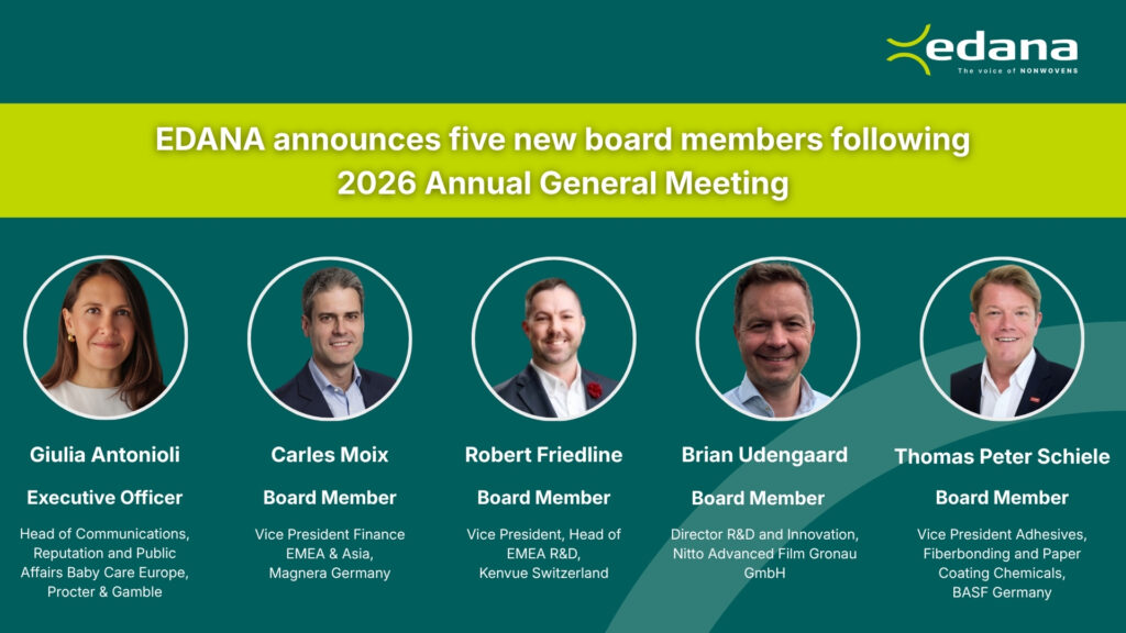 New EDANA board members in 2026.