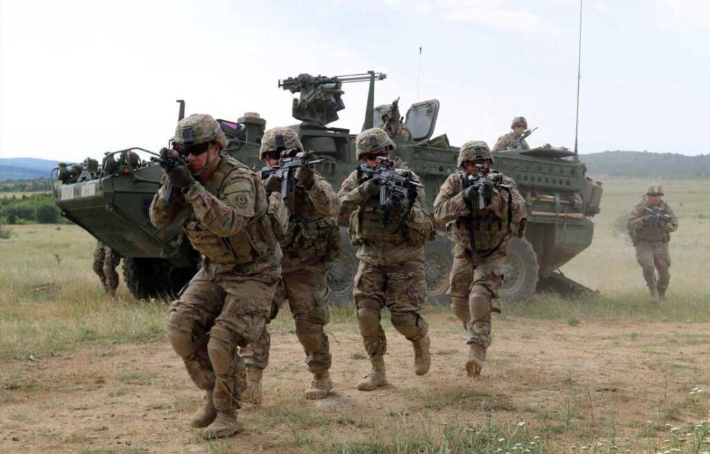 US military combat uniform.