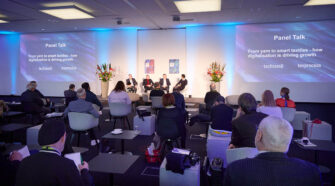 A panel of industry experts discuss how digitalization is driving growth in the industry. Digitalization will be in focus at this year’s Techtextil Texprocess in Frankfurt Am Main in April. Photo courtesy of MesseFrankfurt