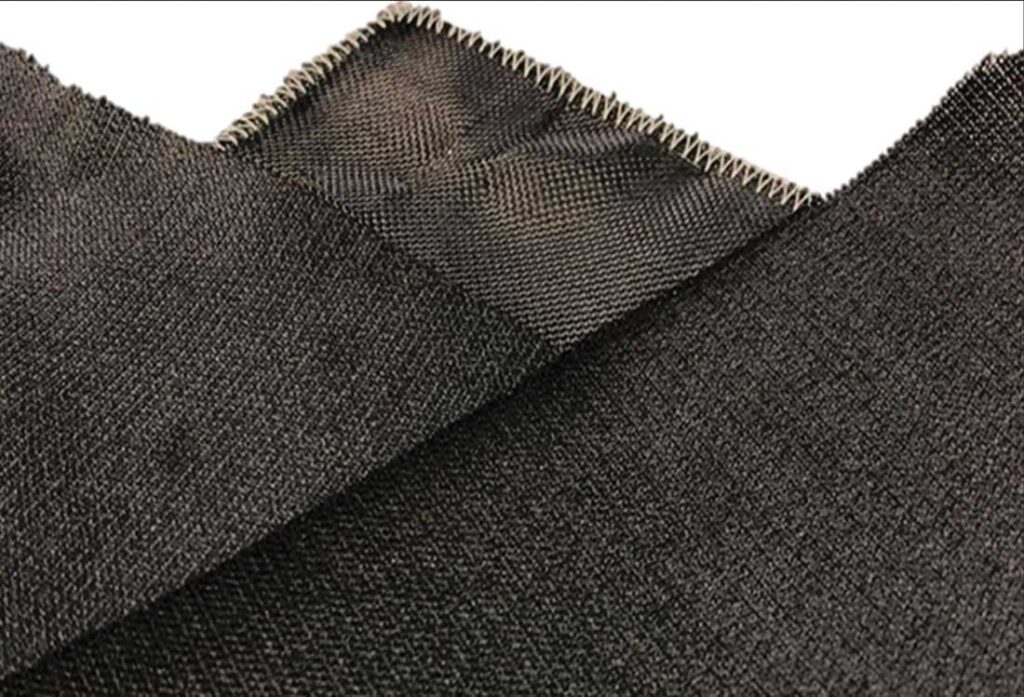 Examples of electrically conductive fabrics made by Grafren. Photo courtesy of Grafren