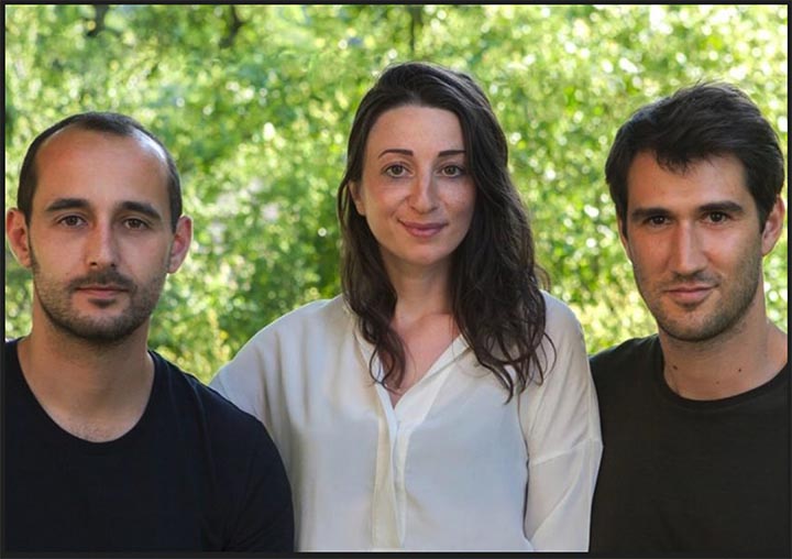 Left to right: Pili co-founders Guillaume Boissonnat-Wu, Marie Sarah Adenis and Jérémie Blache. Photo courtesy of Pili