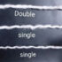 DREF spun yarn, double versus single rovings.