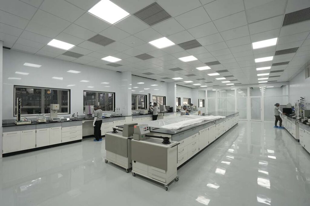 KTex Nonwovens has an R&D Laboratory equipped with state-of-the-art technology. Photo courtesy of KTex Nonwovens