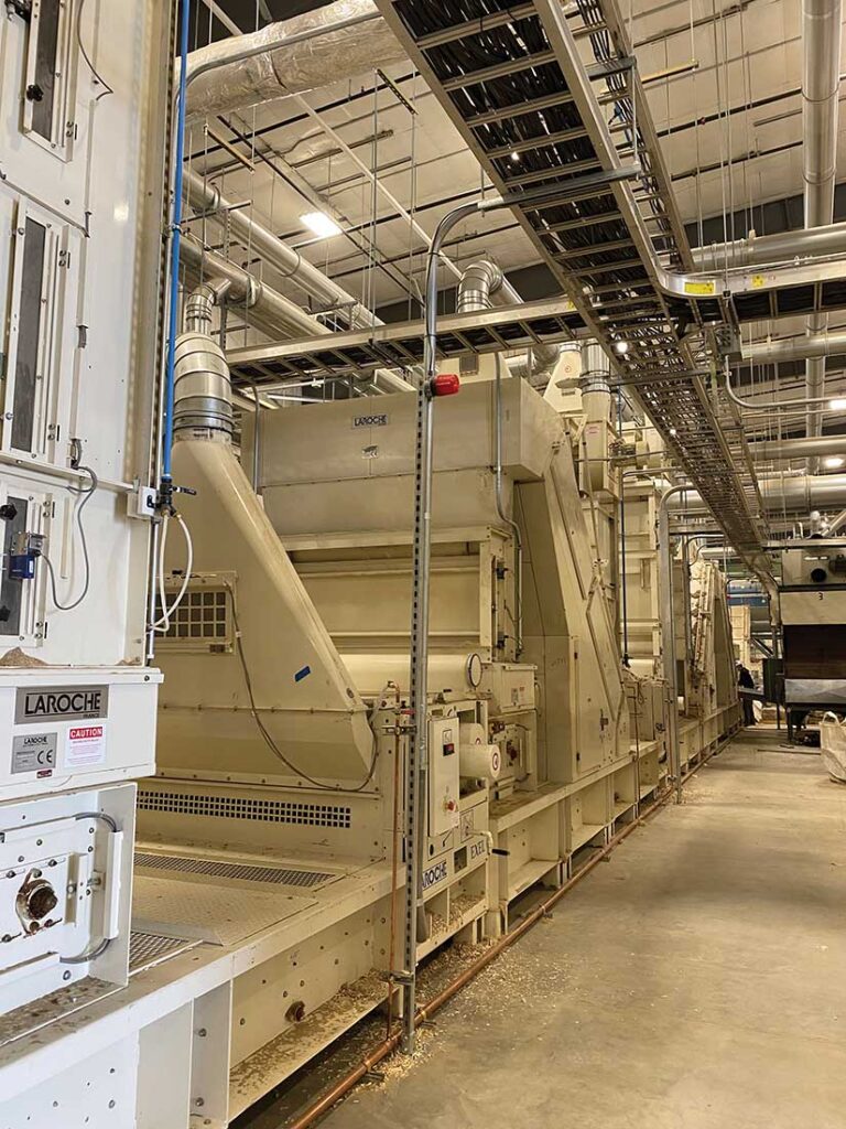 Processing machinery for industrial hemp production.