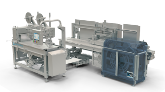 Hayssen X850 Flow Wrapper with Accraply Die Cutter & Label Applicator