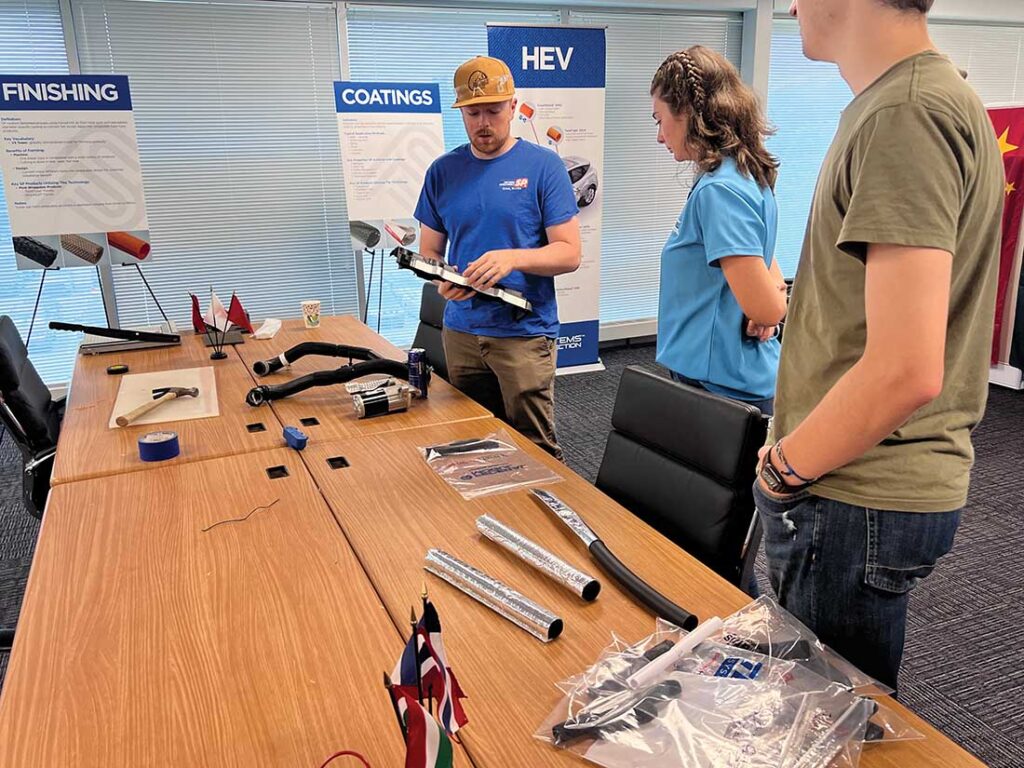 Two students also had the chance to participate in a two-day shadowing program at Tenneco's Systems Protection Group to learn more about textile and mechanical engineering.