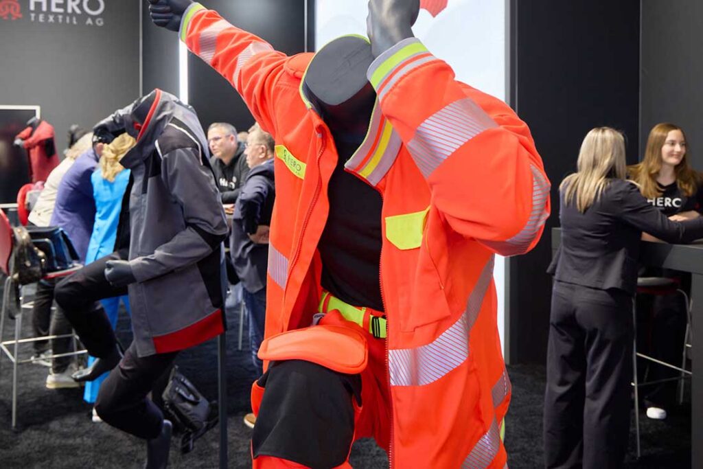 Germany’s Hero Textil exhibited fastening and belt systems designed for PPE, tactical gear and workwear applications. Photo courtesy of Messe Frankfurt