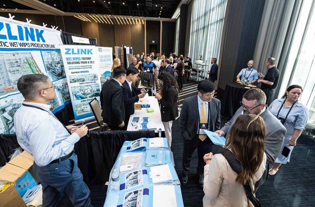 During the evening receptions, attendees had the chance to visit the tabletop exhibits.