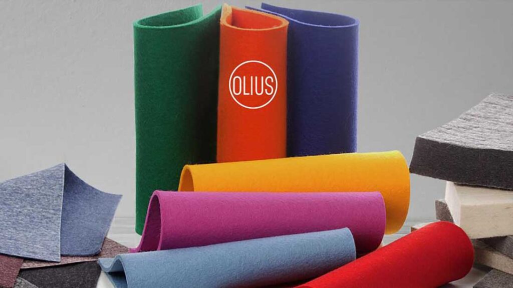Textil Olius produces wool felts for a wide range of end-uses in interior design and acoustic absorption, industrial applications and consumer goods. Photo courtesy of Textil Olius