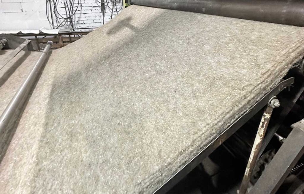 Hemp fibers can be used as a raw material for insulation and lining. Photo courtesy of K.Tex