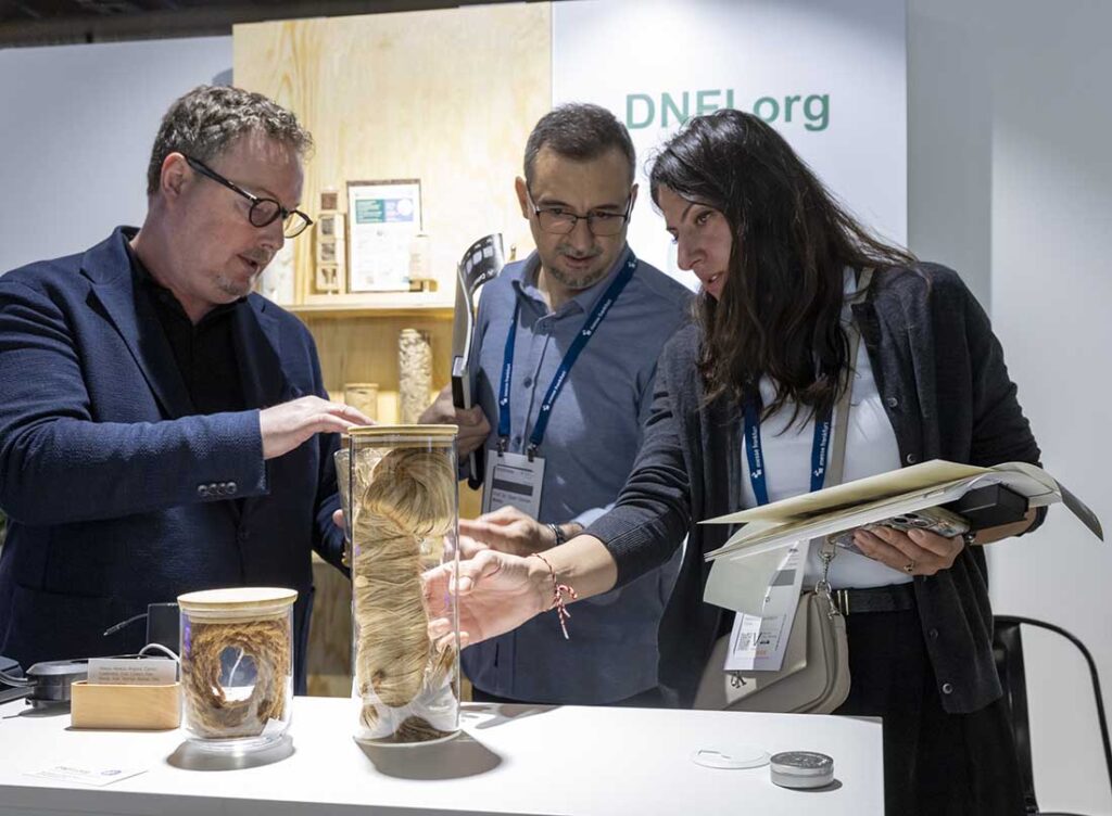 The aim of the Discover Natural Fibres Initiative is to promote all natural fibers in the face of competition from man-made fibers, to raise awareness of the benefits of natural fibers and to encourage greater demand for natural fibers. Photo courtesy of Thomas Fedra/Messe Frankfurt GmbH