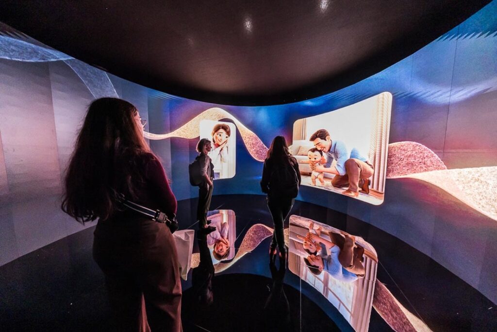 Nonwovens: In Every Layer of Life” — an interactive digital display — was one of the most talked-about additions to the exhibition. Photo courtesy of EDANA