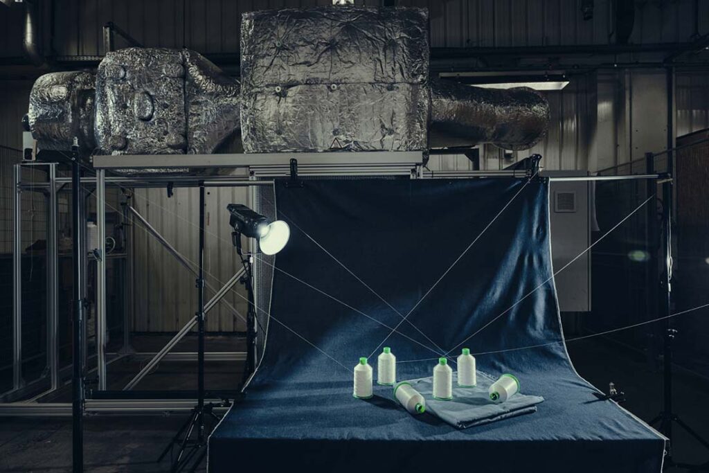 Resortecs’ Smart Stitch technology is a heat-activated sewing thread developed for apparel disassembly.