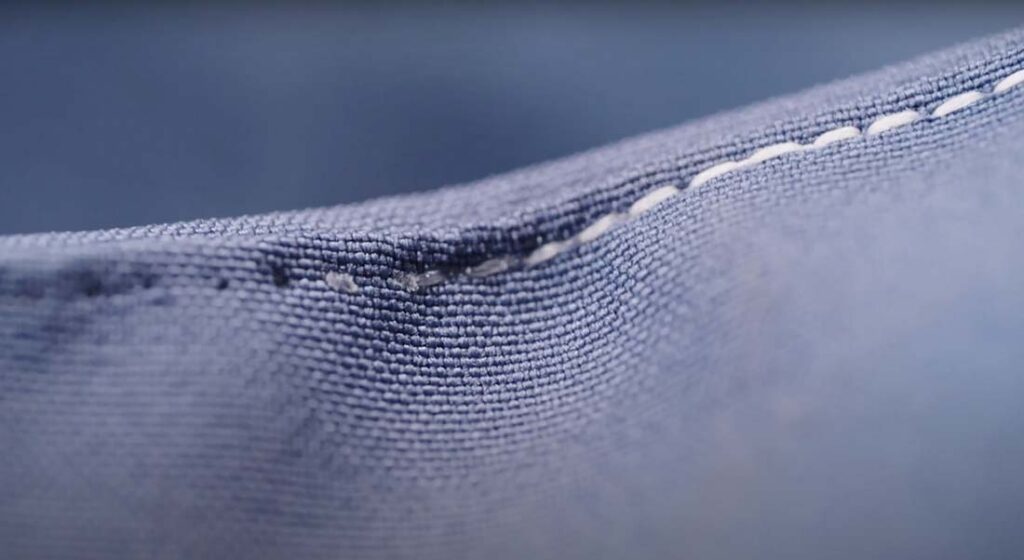 Smart Stitch – sewing threads that melt at high temperatures, enabling easy disassembly of garments. Photo courtesy of Resortecs