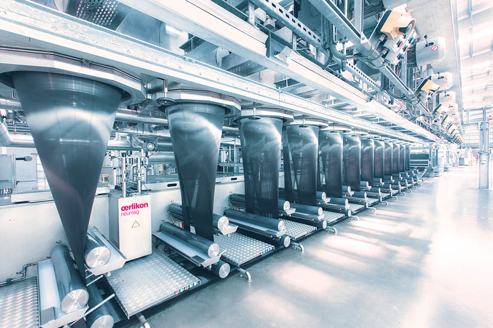 Oerlikon Neumag one-step staple fiber plant