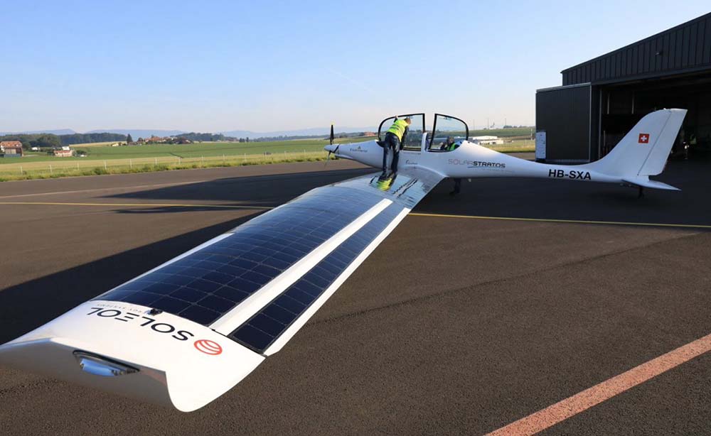 two-seater solar airplane
