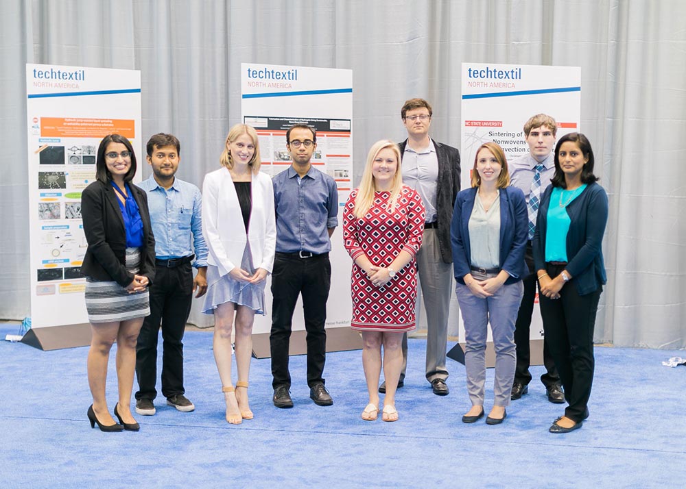 TTNA: Graduate students from the 4th Annual Poster Program presented their research in technical textiles and nonwovens.